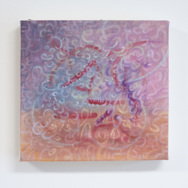 Stuurloze Afstemming - 2024 - 20x21 cm - olieverf op doek