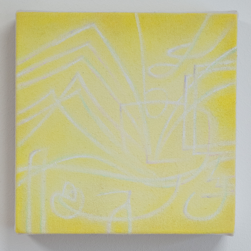 Engelengezang - 2019 - 18x18 cm - olieverf op doek