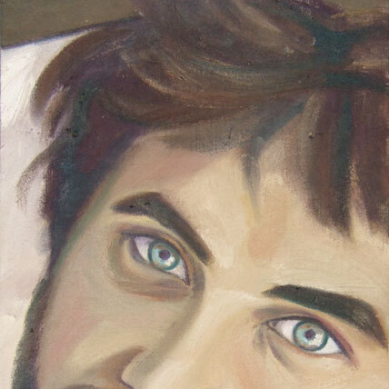 Christian - 2008 - olieverf op canvas op hout - 45x25 cm 