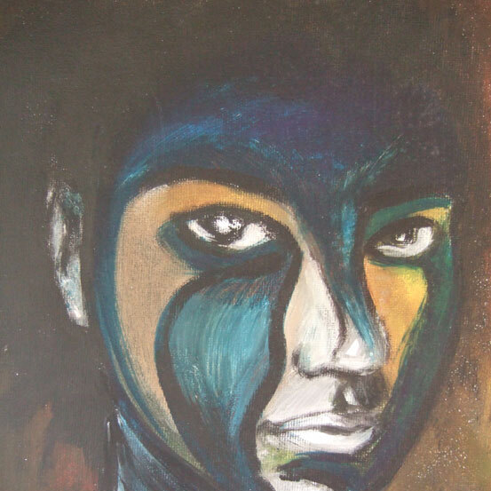 zonder titel - 2005 - acryl op canvasboard - 24x30 cm